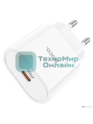 Сетевое зарядное устройство Hoco 20Вт, 3А, QC3.0/PD, 1хType-C, C94A, белый, коробка
