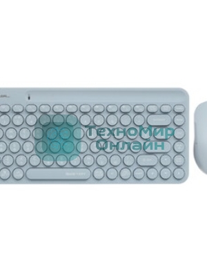 Комплект клавиатура+мышь A4Tech FStyler FG3200 Air Blue беспроводной, USB, 2000 DPI, голубой