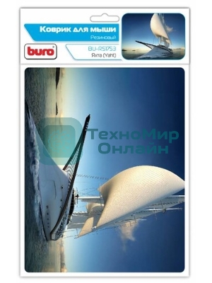 Коврик для мыши Buro BU-R51753 рисунок/яхта