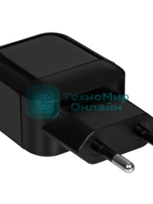 Сетевой адаптер Defender 2xUSB, 5V/2.1А, черный, пакет (EPA-13)
