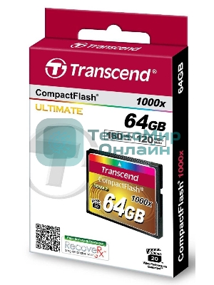 Флеш карта CF 64Gb Transcend TS64GCF1000 (1000X) 