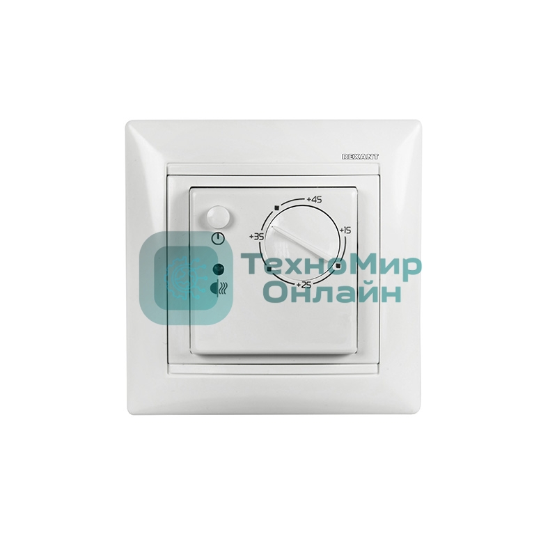 Терморегулятор механический Rexant RX-308B бежевый (совместим с Legrand серии Valena)