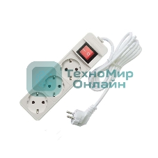 Удлинитель быт. ТМ Союз 2200 Вт 3 гн. ПВС 3 м 481S-7303