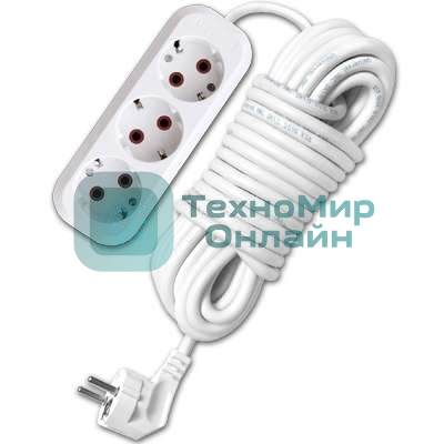Удлинитель 3х10 м с заземл. 10А IP20 У10-554 ПВС 3х0.75 UNIVersal 554-10