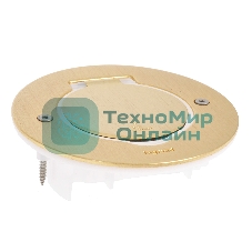 Встраиваемый блок IP44, круглый корпус, бронза, 1 пост