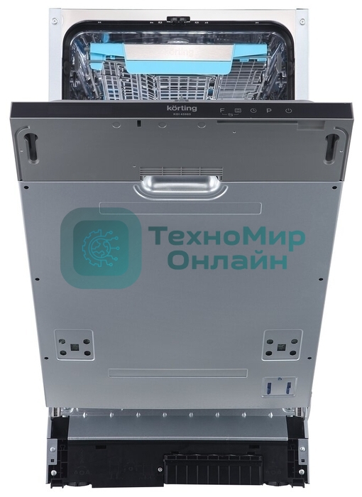 Встраиваемая посудомоечная машина Korting KDI 45985, нержавеющая сталь, 44.8 см, 10 компл., 44 дБ, класс A+++