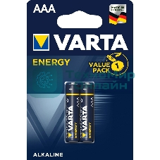 Батарейка Varta ENERGY LR03 AAA BL2 Alkaline 1.5V (4103) (2/20/100) (2 шт.)