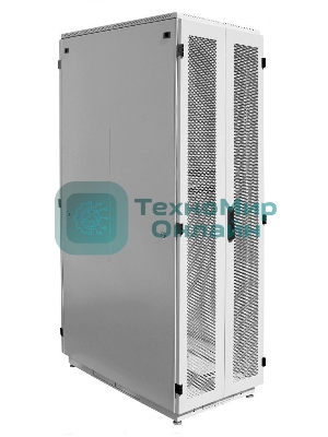 Шкаф серверный ЦМО (ШТК-М-42.8.10-48АА) напольный 42U 800x1000 мм пер. дв.перфор. задн. дв. перфор. 2-хст. 2 бок.пан. направл. под закл. гайки 710 кг серый 855 мм 129.15 кг 180 град. 2030 мм IP20 сталь