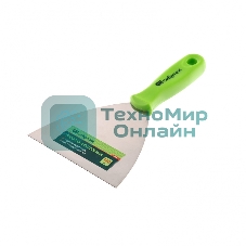 Шпательная лопатка из нержавеющей стали Сибртех, 120 мм, пластмассовая рукоятка