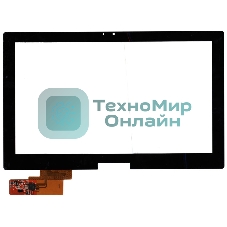 Сенсорное стекло (тачскрин) для Toshiba TCM11G04/TCM11G05 V0.1, черное
