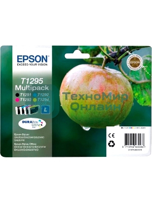 Набор картриджей Epson C13T12954012 черный/голубой/пурпурный/желтый