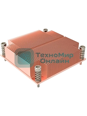 Радиатор для процессора Alseye 1U1C-1700 медь, 125 Вт, 25 мм