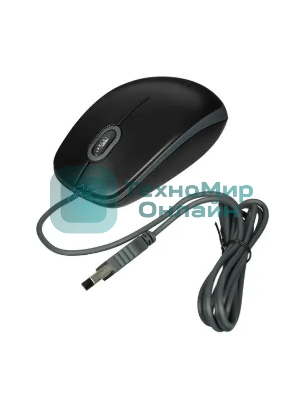 Мышь проводная Logitech M110 Silent черный, 1000 dpi, USB, кнопки - 3