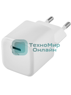 Сетевое зарядное устройство uBear WC20WH01-AD 20W 3A (PD+QC) USB-C универсальное белый