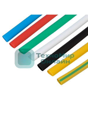 Набор термоусаживаемых трубок Rexant №15 ТУТ нг 6/3 мм, 7 цветов (упак. 21 шт. по 10 см)