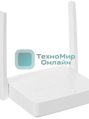 Роутер Mercusys MR20 AC750 Dual-Band Wi-Fi RouterSPEED: 300 Mbps at 2.4 GHz + 433 Mbps at 5 GHzSPEC: 2× Fixed External Antennas, 2× 10/100 Mbps LAN Ports, 1× 10/100 Mbps WAN PortFEATURE: Router/Access Point Mode Mode, WPS/Reset Button, IPTV, IPv6, Parental Controls