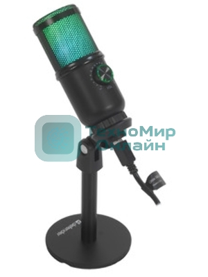 Игровой стрим микрофон Defender Glow GMC 400 USB, провод 1.3 м