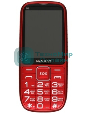 Мобильный телефон Maxvi B9 красный