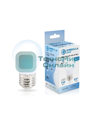 Лампа светодиодная	451106 LED G45 11W IC E27 6400K 175-265V