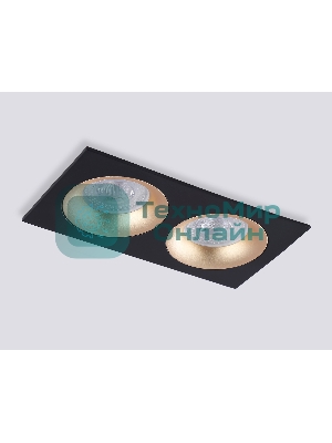 Светильник Ambrella light TN102735/2 BK/GD черный/золото GU5.3 175*92*23