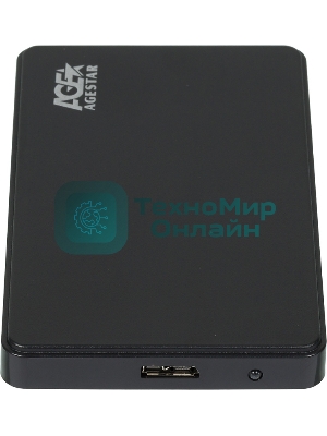 Внешний корпус для HDD AgeStar 3UB2P2 SATA III пластик черный 2.5