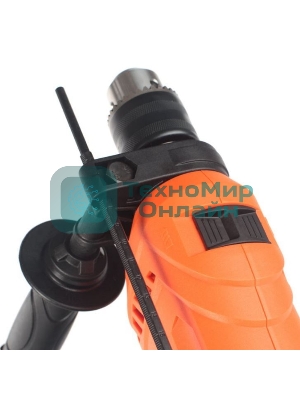 Дрель электрическая ударная PATRIOT FD 750h 120301444 с ударом, мощность 710Вт, макс.диаметр 13мм, глубиномер + дополнительная ручка