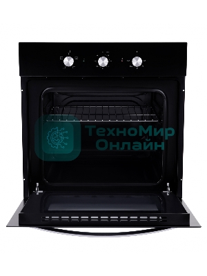 Духовой шкаф электрический Hyundai HEO 6630 BG черный, встраиваемый