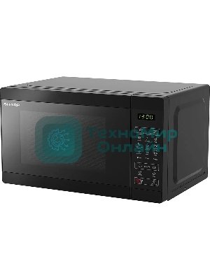 Микроволновая печь Sharp R-6800RK черный, 20 л, 800 Вт, переключатели - сенсор
