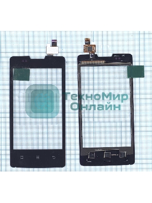 Сенсорное стекло (тачскрин) для Lenovo A600e, черный