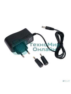 Блок питания узкий Gembird NPA-AC12, 5В/2А, 10Вт, 3 штекера 5,5х2,1+4x1,7+3,5x1,35мм