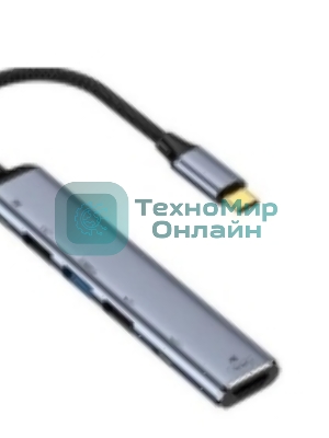 Кабель Type-C на HDMI + USB 3.1 + Type-C + USB 2.0 x2 + PD