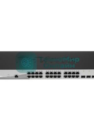 Коммутатор D-Link DGS-1210-28/ME/B2A, 24×1 Гбит/с + 4×1 Гбит/с SFP, управляемый
