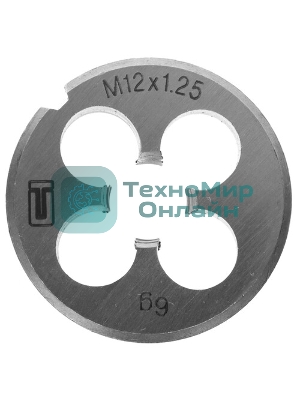 Плашка Сибртех М12x1,25 мм
