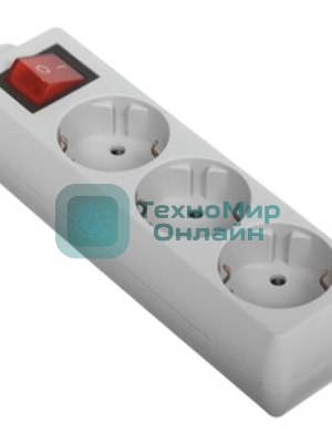 Сетевой фильтр Buro 300MDP-3-B 3 м, 3 розетки, черный, коробка