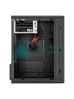 Корпус ExeGate BAA-503U2-UNS350, Mini-Tower, чёрный, 1 x 80/90 мм, БП 350 Вт