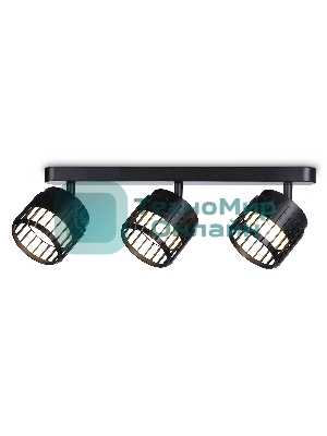 Светильник Ambrella light TN71168/3 BK черный GX53/3 400*100*125