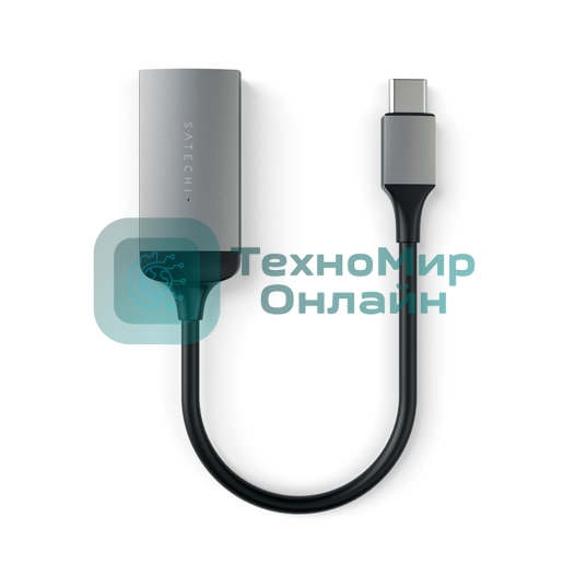 Адаптер Satechi Type-C to HDMI 4K 60HZ. Поддержка 4K/60Hz. Материал корпуса алюминий. Цвет серый космос.