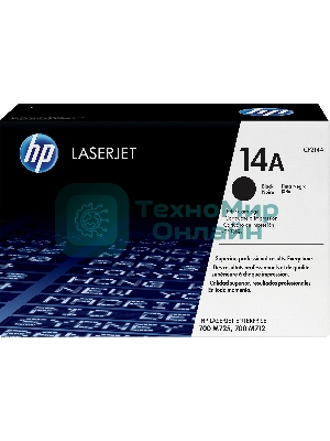 Картридж лазерный HP CF214A черный LaserJet 700 MFP M712 (10 000 стр.)