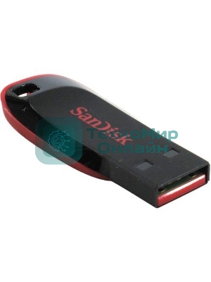 Флешка USB Sandisk CZ50 Cruzer Blade (SDCZ50-032G-B35), 32Gb, USB 2.0, R/W 15/4, черный/красный