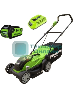 Газонокосилка аккум.GREENWORKS 2501907UA40В 35 см (в компл. 1 аккум 40В 2 А/ч + ЗУ)