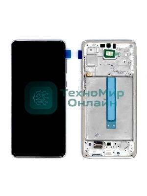 Дисплей для Samsung Galaxy A73 SM-A736B белый с рамкой