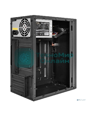 Компьютерный корпус Minitower ExeGate BAA-308UC-AAA450 (mATX, БП AAA450 с вент. 8см, 1хUSB/1хUSB 3.0/1хTypeC, HD Audio, черный)