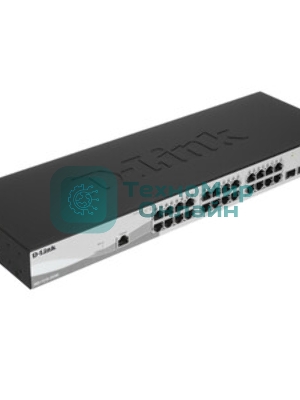 Коммутатор D-Link DGS-1210-28/ME/B2A, 24×1 Гбит/с + 4×1 Гбит/с SFP, управляемый