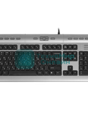 Клавиатура проводная A4Tech KLS-7MUU USB серебристый/черный