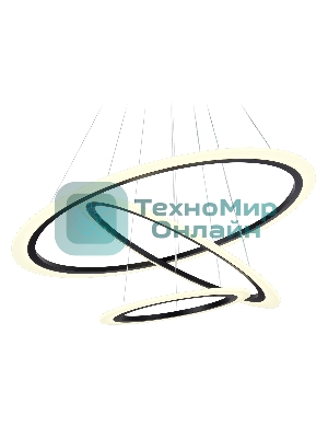 Светильник Ambrella light FA4361/3 BK черный 145W 3000K/4200K/6400K D770*800 (ПДУ РАДИО 2.4G)