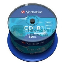 Диск CD-R Verbatim 700Mb 52x Cake Box (50шт) (43351)