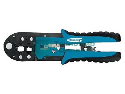 Клещи для обжима клемм Gross 17719RJ–45, 6P, 8P и RJ–11/12, 6P, 8P