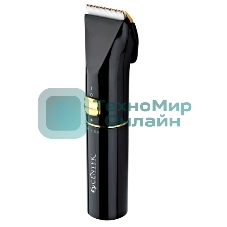 Машинка для стрижки Centek CT-2119 (черный/золотой) сеть/аккум, ножиТИТАН+КЕРАМИКА, 180 мин от батареи