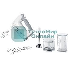 Миксер ручной Bosch MFQ36480 450Вт белый/серый