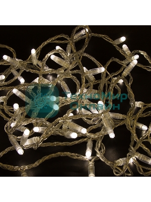 Гирлянда Neon-night Нить 10м, постоянное свечение, прозрачный ПВХ, 230В, теплый белый